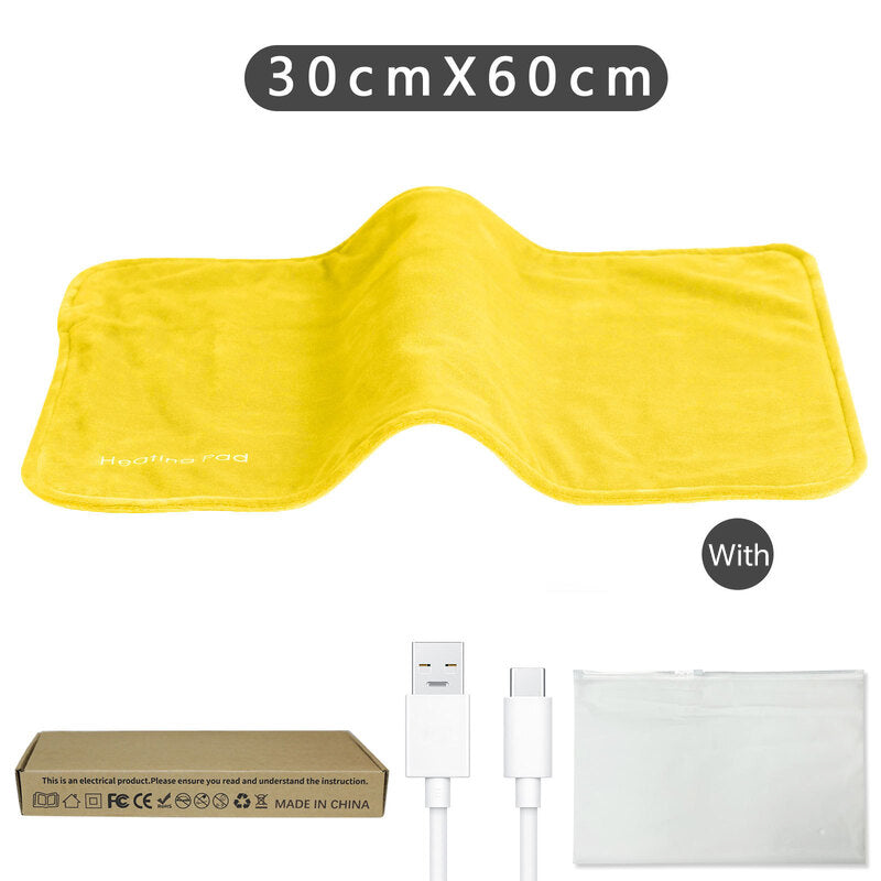 Coussin chauffant USB 5V gris - Mini couverture chauffante pour le confort