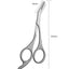 Stainless Steel Makeup Safety Eyebrow Trimmer Mini Beauty Scissors - Korvel