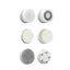 6-In-1 Hot And Cold Facial Cleanser Display Cleansing Brush Ultrasonic Facial Cleanser Pore Cleaning Silicone Beauty Instrument - Korvel
