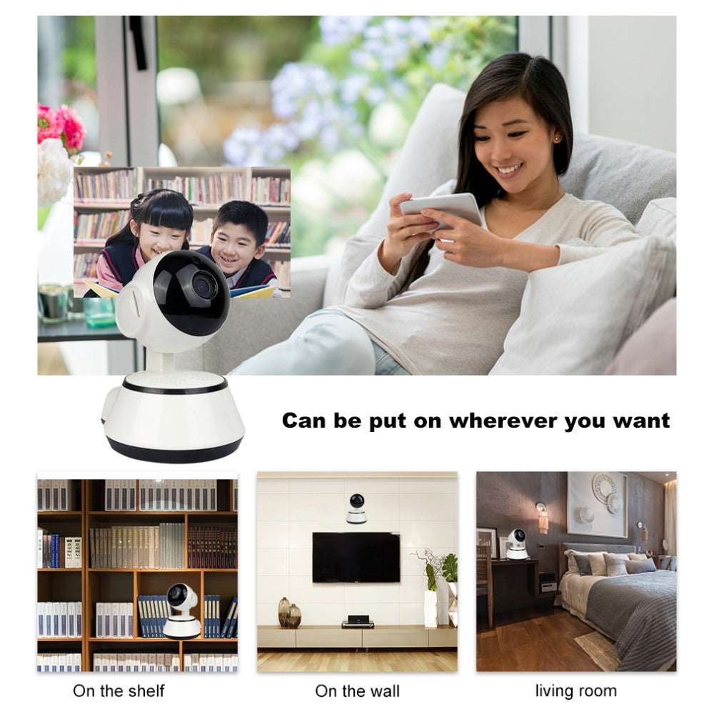 Baby Monitor Portable WiFi IP Camera 720P HD Wireless Smart Baby Camera Audio Video Record Surveillance Home Security Camera - Korvel