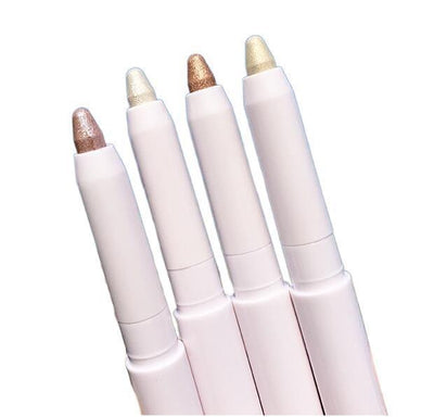 1Pcs  Diamond Glitter Eyeshadow Liner Pencil Face Makeup Highlighter Long lasting Matte Pink Silkworm Champagne Gold Eyeliner Pen - Korvel