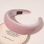Wide edge velvet sponge hair clip for women's head clip high skull top hair clip - Korvel