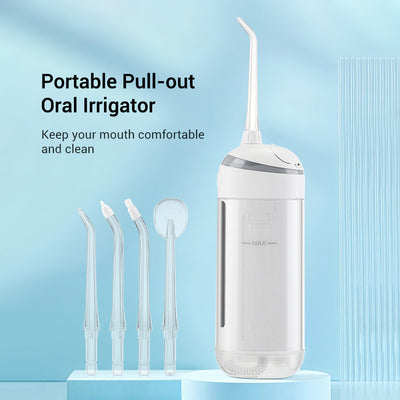 6-Speed Tooth Flusher Electric Portable Tooth Cleaning Device Household Water Flosser To Remove Calculus Pulse Tooth Cleaning Device - Korvel