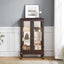 Elegant Dual Door Curio Cabinet with Adjustable Shelves