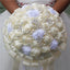 WifeLai-A Ramos De Novia Burgundy Artificial Flower Bridesmaid Wedding Bouquet - Korvel