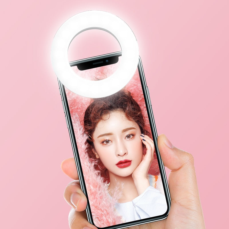 40 LED Adjustable Selfie Ring Light for Smartphones