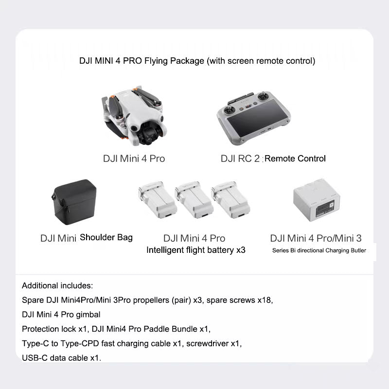 DJI Mini 4 Pro, an all-in-one mini aerial camera from DJI, is an entry-level drone that intelligently follows panoramic shooting - Korvel