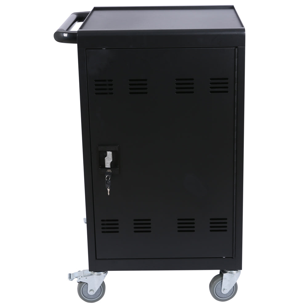 Mobile Charging Cart and Cabinet for Tablets Laptops 30-Device - Korvel
