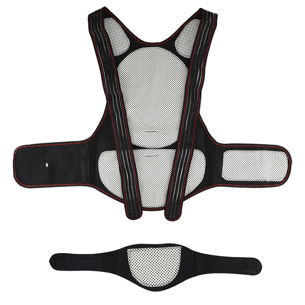 Self-Heating Shoulder Shirt Waistcoat Support Belt Shoulder Warm Shirt Magnetic Therapy Vest Back Protection Shirt - Korvel