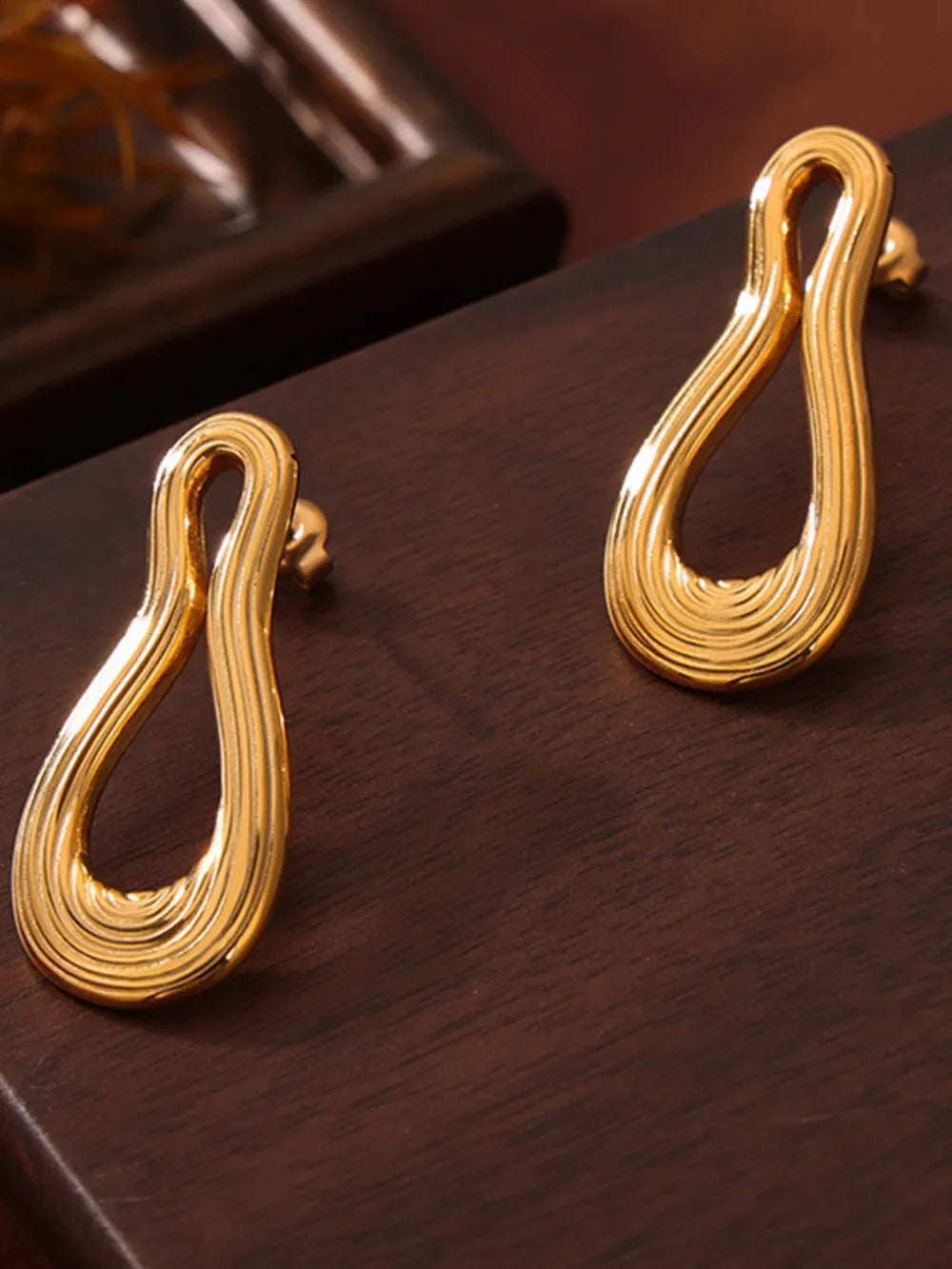 Titanium Steel Geometric Shape Earrings - Korvel
