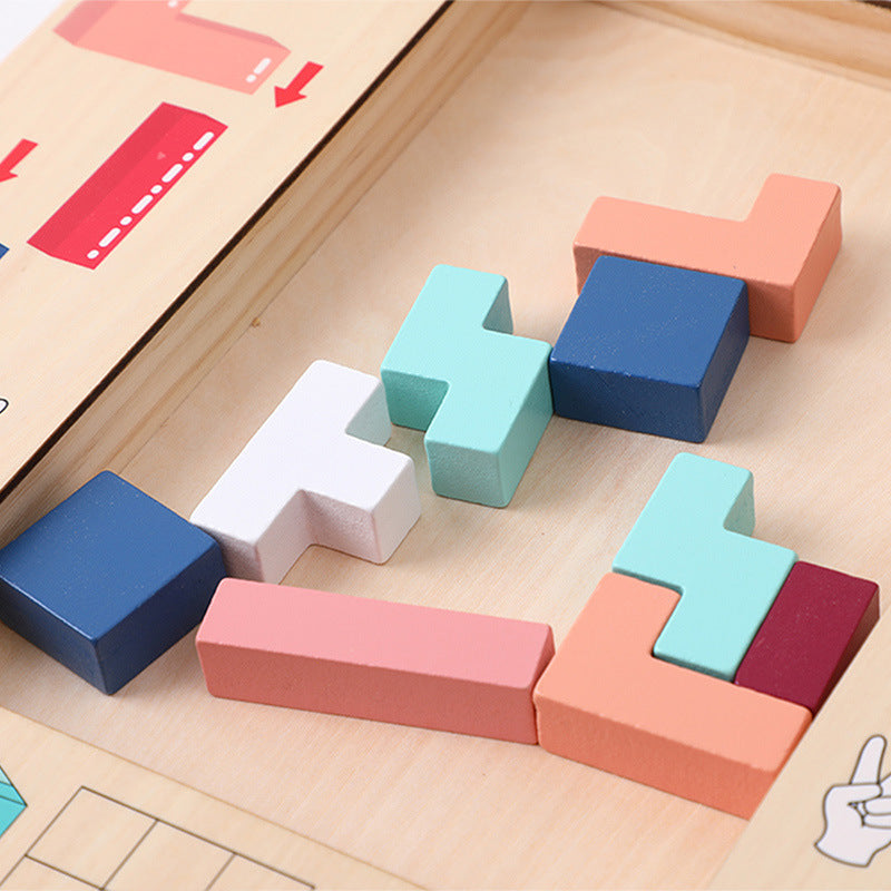 Multifunctional Wooden Building Blocks for Children