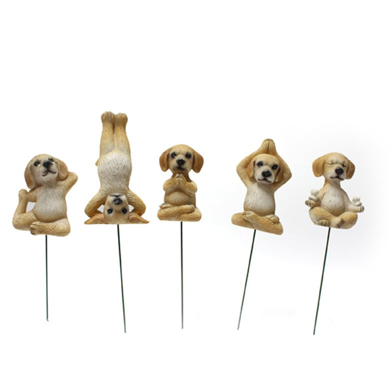 Mini Puppy Plugin Garden Bonsai Ornament
