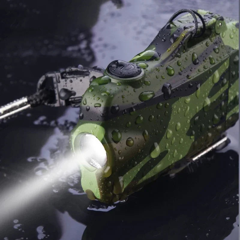 Outdoor Dual Plasma Arc Lighter with Flashlight