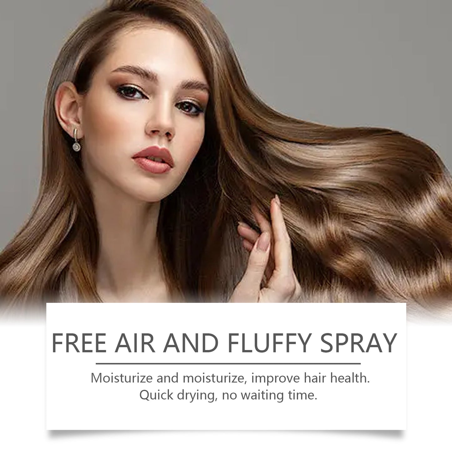 Spray sans rinçage Free Air et Fluffy pour un coiffage sans effort