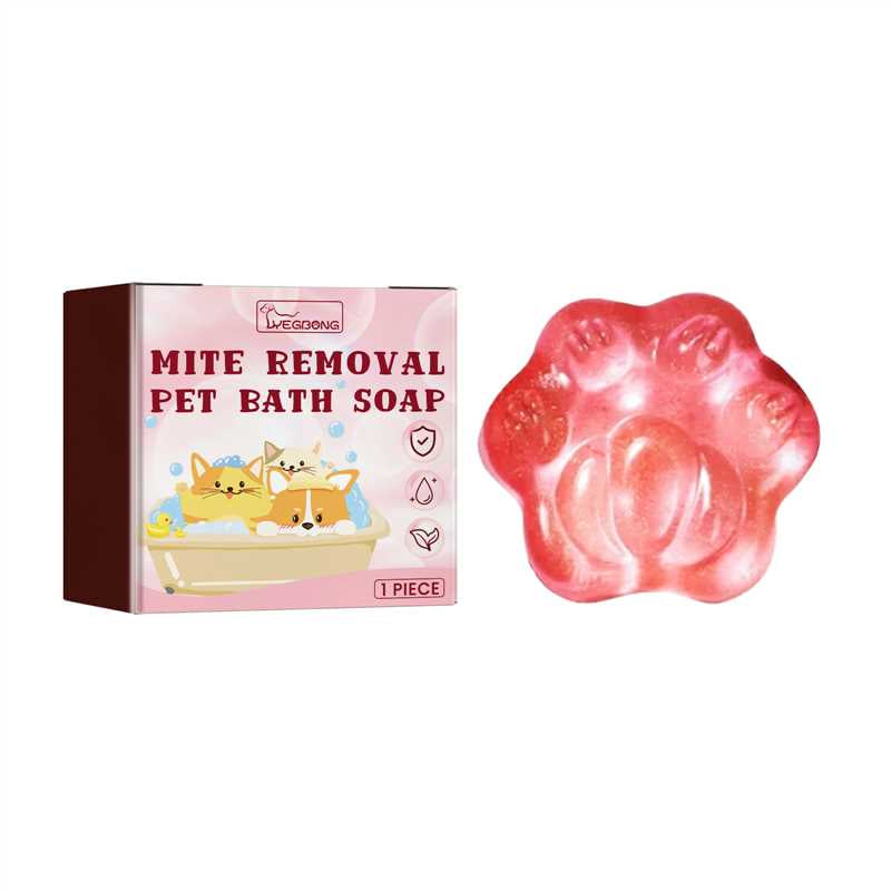 Pet Soap, Relieve Itchy Skin For Cats And Dogs, Smooth Hair Care, Anti-Mite Cleaning Soap For Pets - Korvel