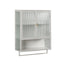 Modern Two-Door Wall Cabinet with Glass Doors