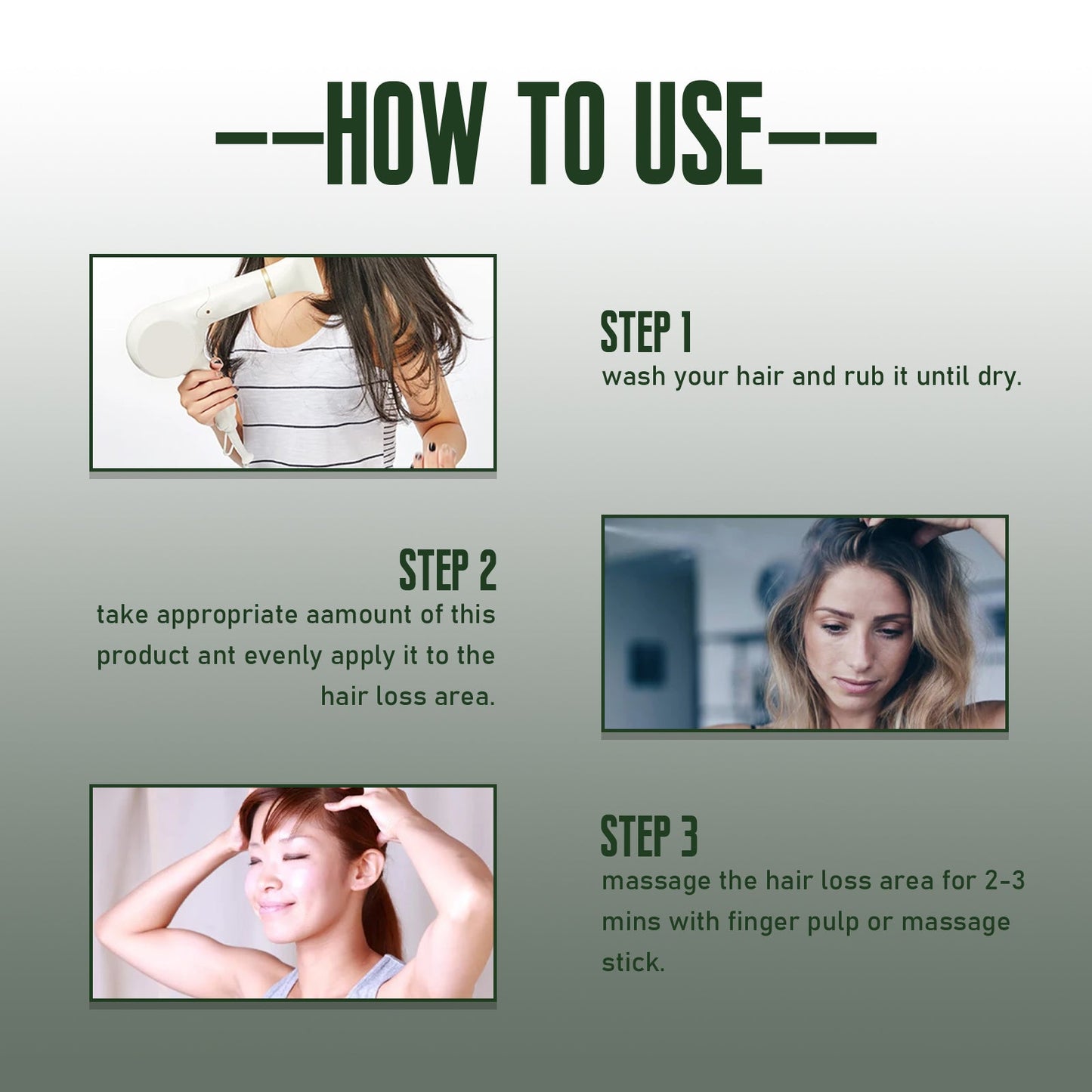 Ginger Dense Hair Spray for Nourishing and Moisturizing Hair