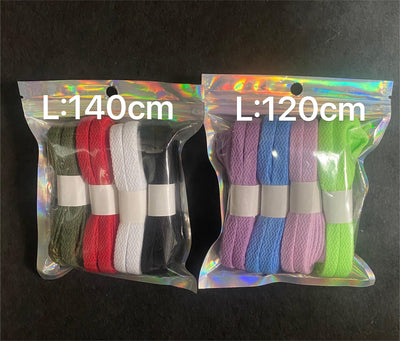 Unique design style shoelaces, flat 8 pairs of 8 color shoelaces - Korvel
