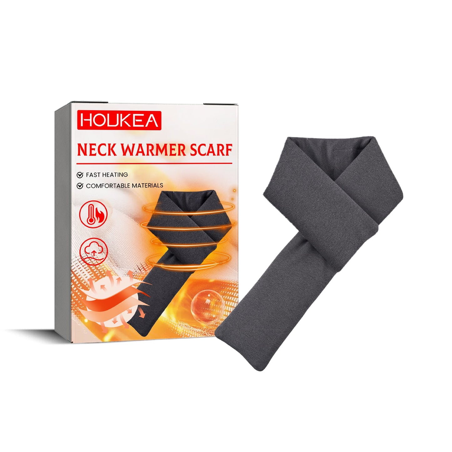 HouKea Heating Scarf, Winter Neck Protector Hot Compress Neck Cover Cold Anti-Freezing Warm Heat Scarf Warm Baby - Korvel