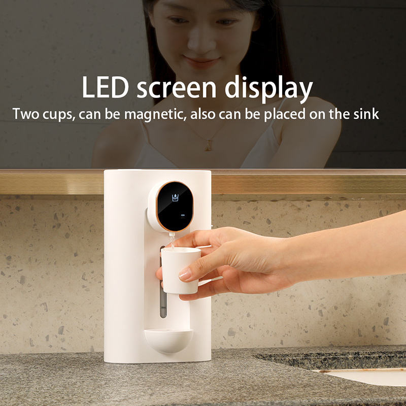 Wall Mounted Black Mouthwash Dispenser for Bathrooms