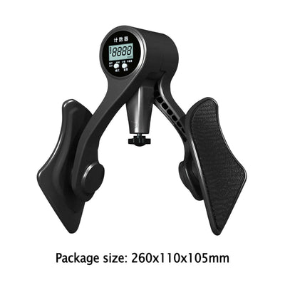 Digital Counter Hip Trainer Leg Trainers Pelvic Floor Muscle Strength Adjustable Leg Exerciser Inner Thigh Fitness Equipment - Korvel