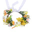 Flower garland scenic spot birthday wedding best friend bridesmaid headband small chrysanthemum flower wreath headwear - Korvel