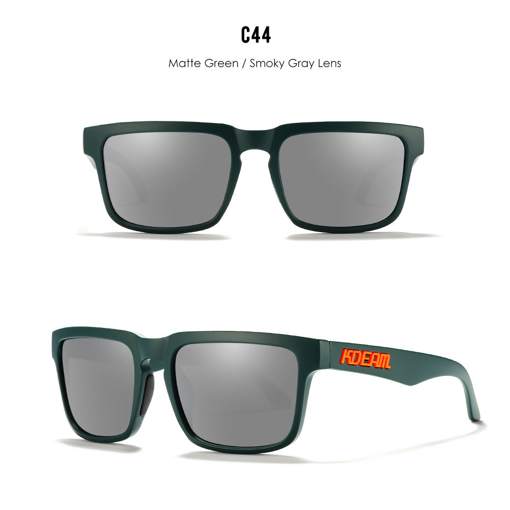 Classic polarized sunglasses for men and women ultra light driving glasses colorful real film sunglasses - Korvel