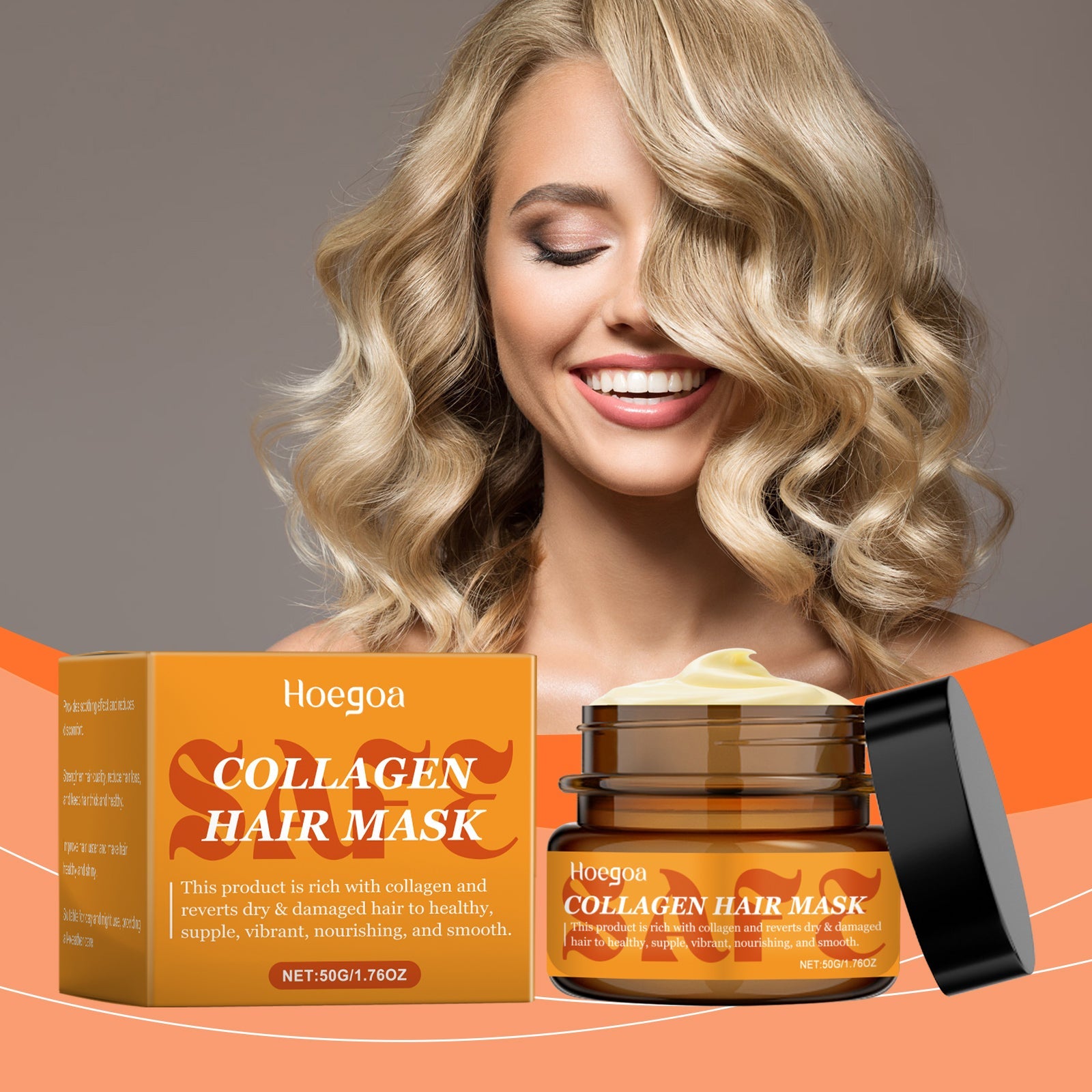 Moisturizing And Repairing Hair Mask Nourishes And Repairs Hair, Smoothing Hair, Alleviating Frizz And Tangling Hair Mask - Korvel