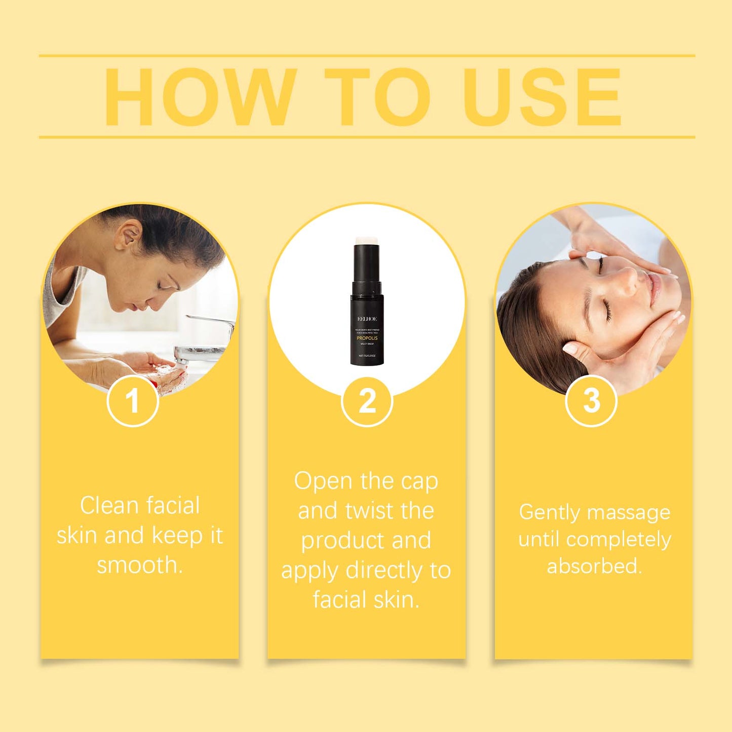 Propolis Firming Moisturizer For Daily Facial Care Gentle Moisturizing Propolis Stick For Dry Skin - Korvel
