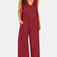 V-Neck Wide Strap Jumpsuit