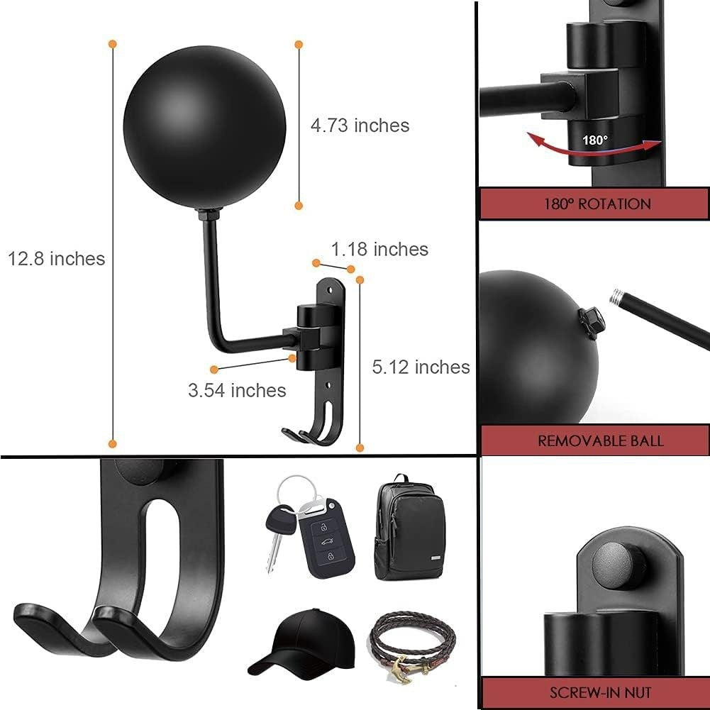 Support de casque de moto mural universel