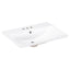 24" Bathroom Vanity Top Only White Basin 3-Faucet Holes  4" Faucet Available Ceramic - Korvel