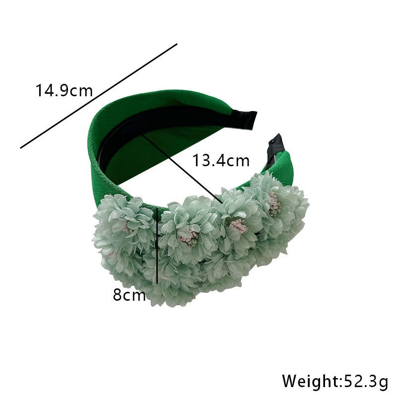 Large bandeau en tissu fait main