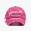 Fashionable Outdoor Versatile Curved Brim Letter Embroidery Men's Flat Tongue Hat Show Face Small Washed Women's Simple Baseball Hat Fashion - Korvel