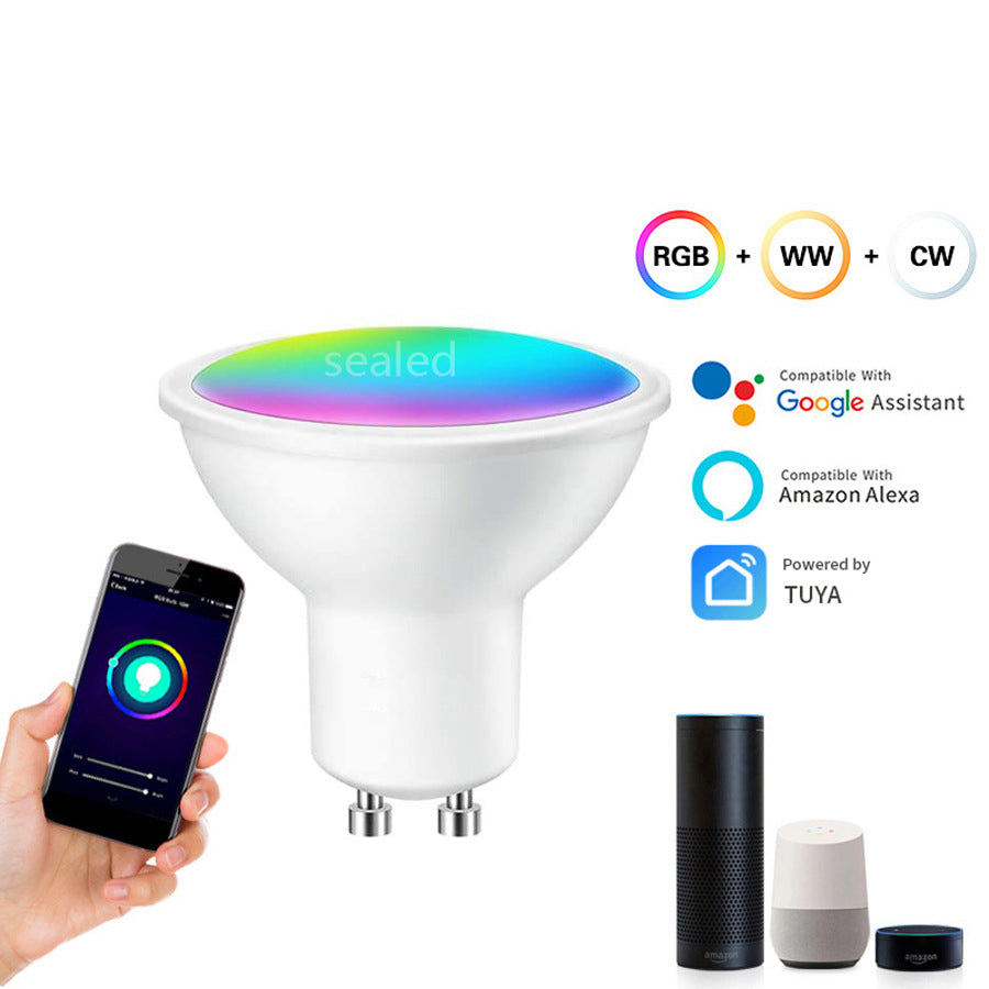 Foco inteligente WIFI GU10 con control a través de la aplicación móvil