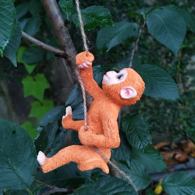 Outdoor Climbing Little Monkey Little Squirrel Flower Pot Hanger - Korvel