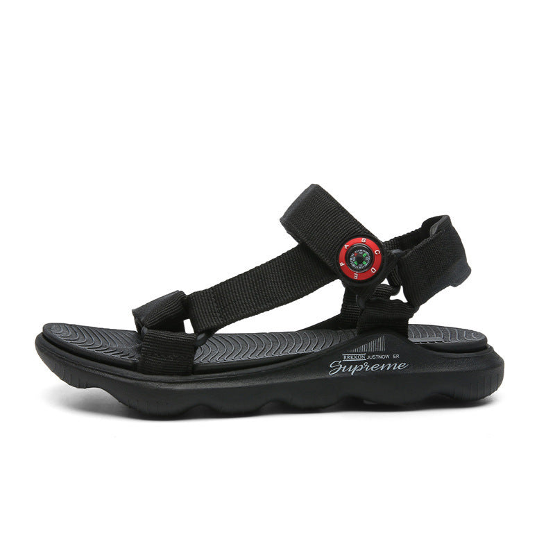 Candy Color Children's Sandals Boys Shoes Small Fresh Girls Shoes Ribbon Children's Beach Shoes - Korvel