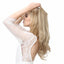 One-piece women's hair extension piece with abundant hair volume U-shaped fishing line invisible and natural long curly hair - Korvel