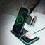 3 In 1 Wireless Charger Stand Pad For IPhone 14 13 12 11 X iWatch 8 7 Airpods Foldable 15W Phone Fast Charging Dock Station - Korvel