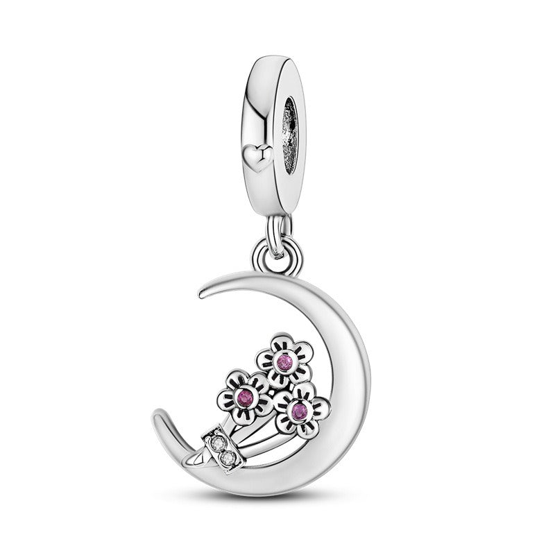 Bracelet Pendentif Perlé Fleurs Élégant