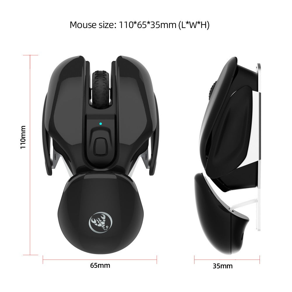 New USB wireless mouse 1600DPI rechargeable office mouse desktop laptop accessories - Korvel