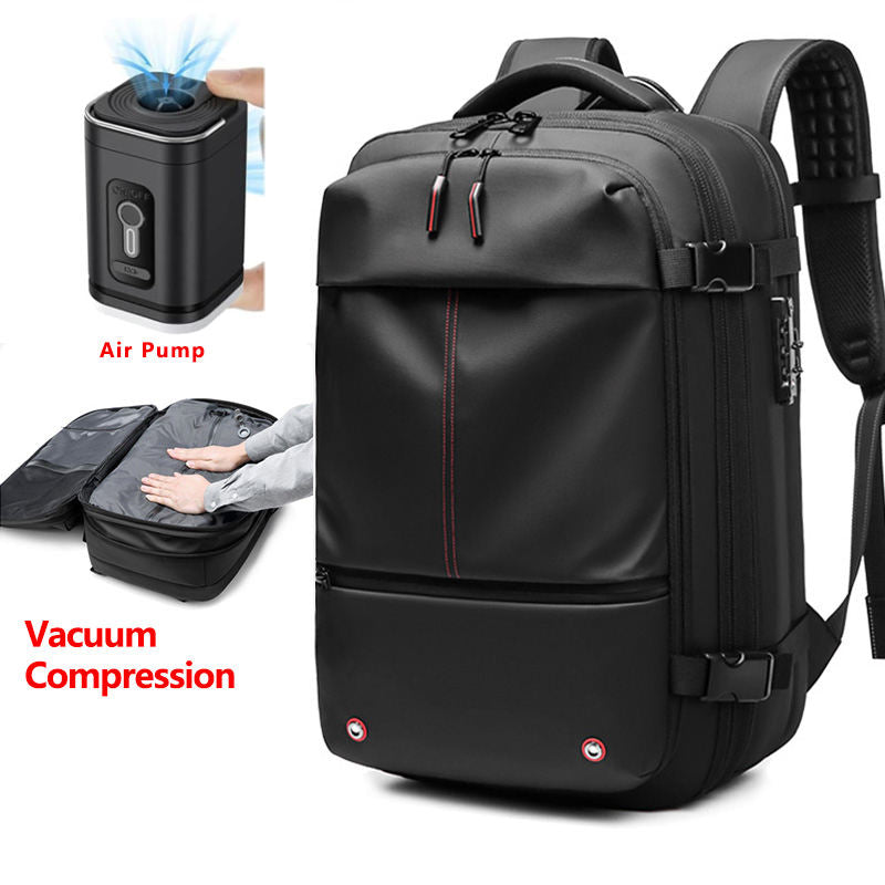 Air Tight Bags Valve Vacuum Compression Backpack system Expandable waterproof bagpack back pack travel laptop bag backpacks - Korvel