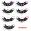 7 Paires de Faux Cils Épais en Mouton Imitation Multicolores à Plusieurs Couches