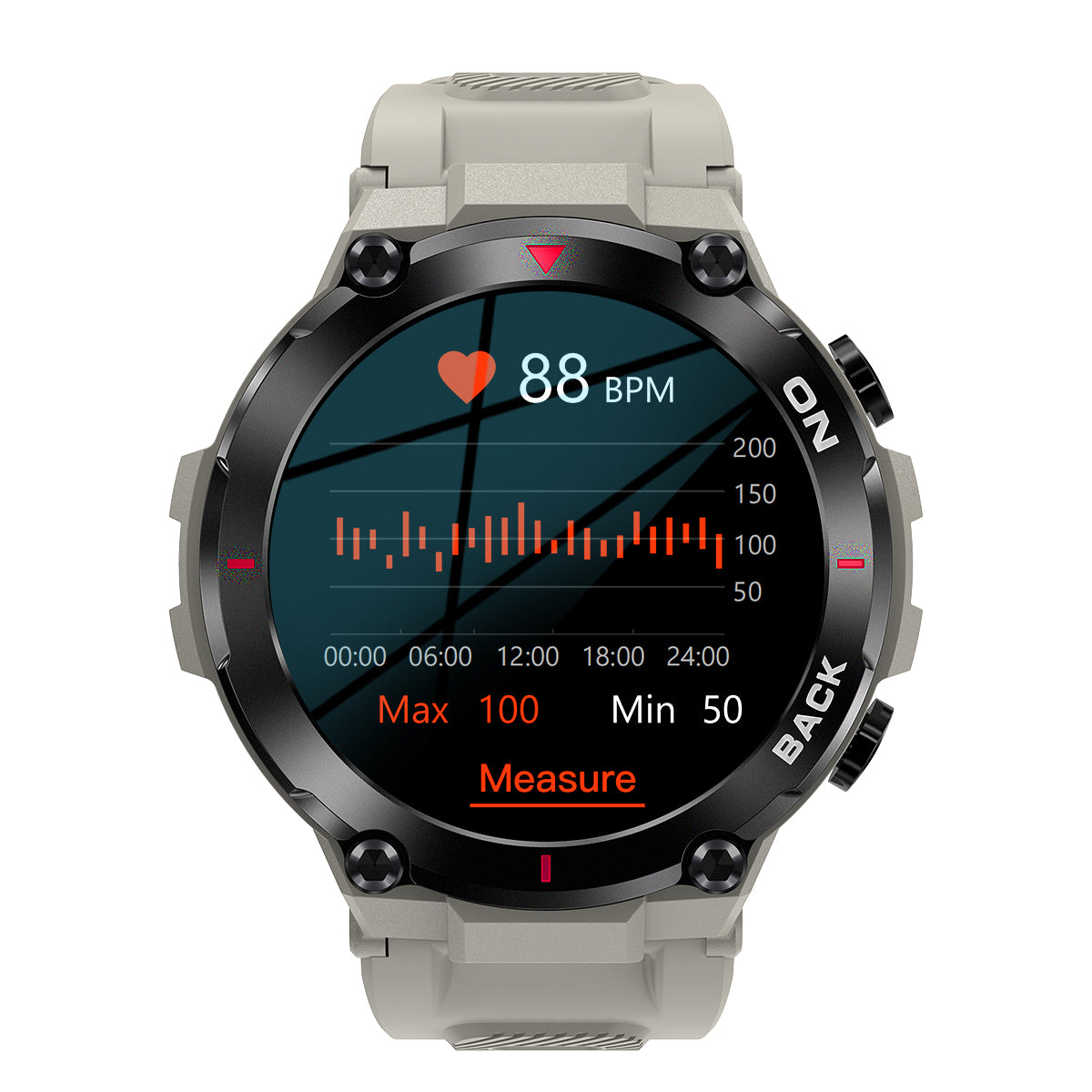 K37 smart watch GPS positioning exercise health heart rate monitoring female physiological cycle reminder - Korvel