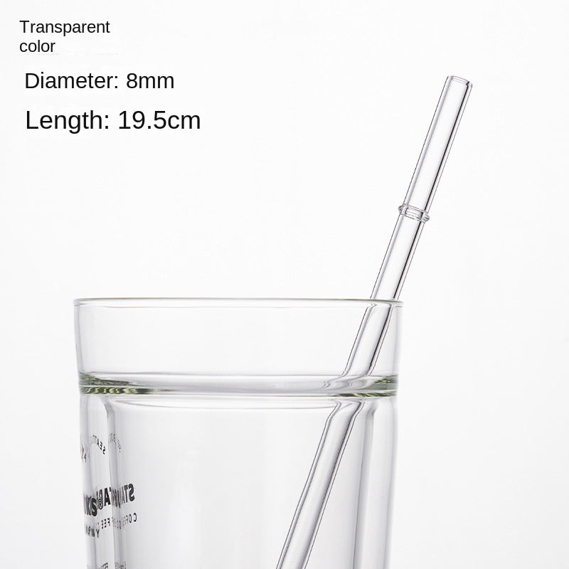 Eco-Friendly High Borosilicate Glass Straw - Customizable & Durable
