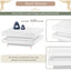 ON-TREND High Gloss Minimalist Design with LED Lights 2-Tier Square Coffee Table White - Korvel