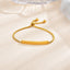 Stainless steel personalized engraved three color curved bracelet simple and personalized women's bracelet - Korvel