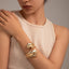 Versatile Irregular Opening Bracelet in Metal Style