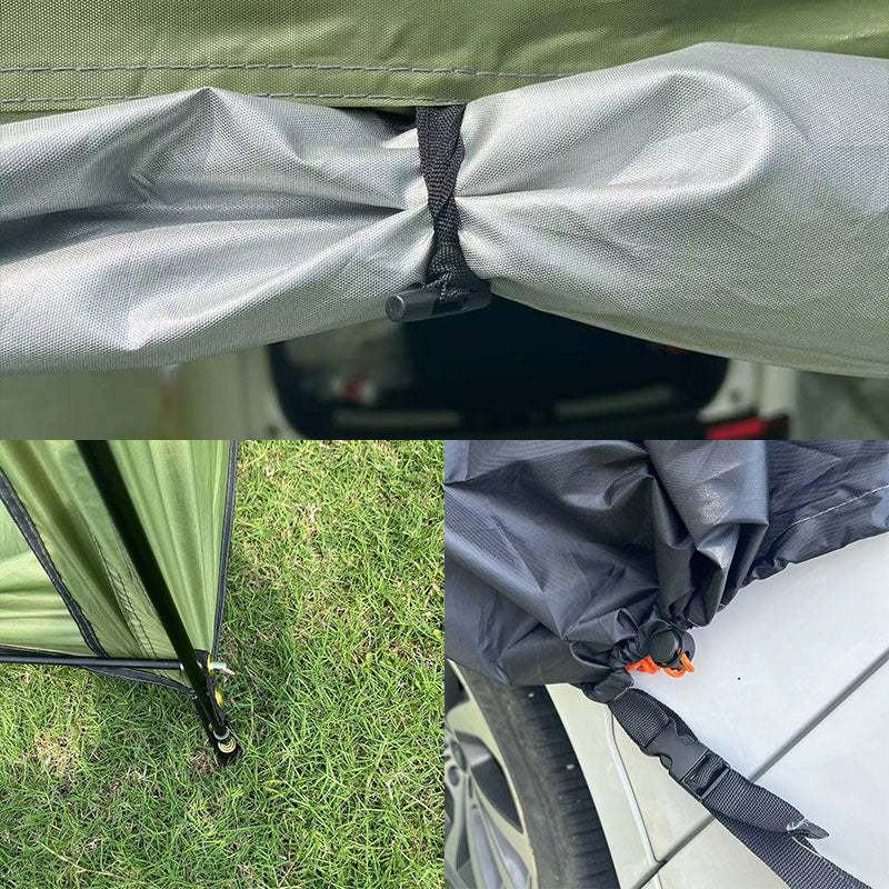 Outdoor car - trunk rear tent with canopy, sun - resistant camping equipment - Korvel