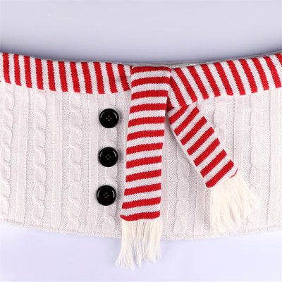 White Christmas shirt, scarf, Christmas tree skirt, Christmas decoration, Christmas tree footband, Christmas tree skirt - Korvel